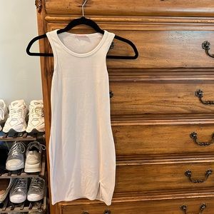 Mini dress with slit